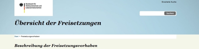 Freisetzungsliste