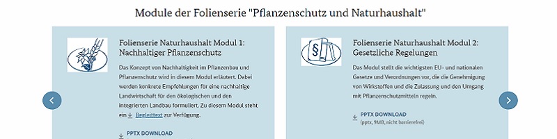 Folienserie Pflanzenschutz und Naturhaushalt